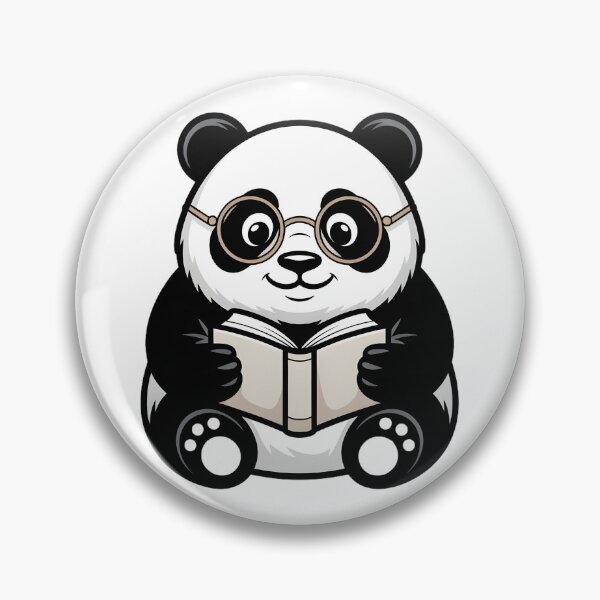 Item preview, Cute Panda Reading a Book with Glasses designed and sold by Mr-wow.