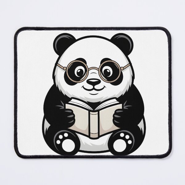 Item preview, Cute Panda Reading a Book with Glasses designed and sold by Mr-wow.