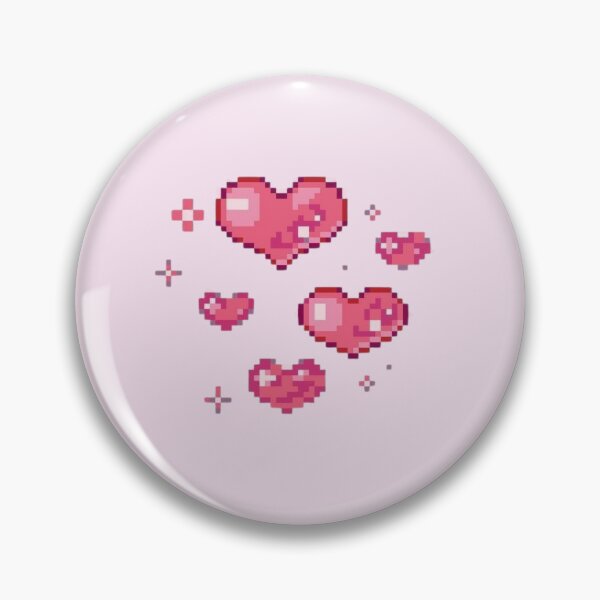 Item preview, Cute red heart pixel designed and sold by croissantback.