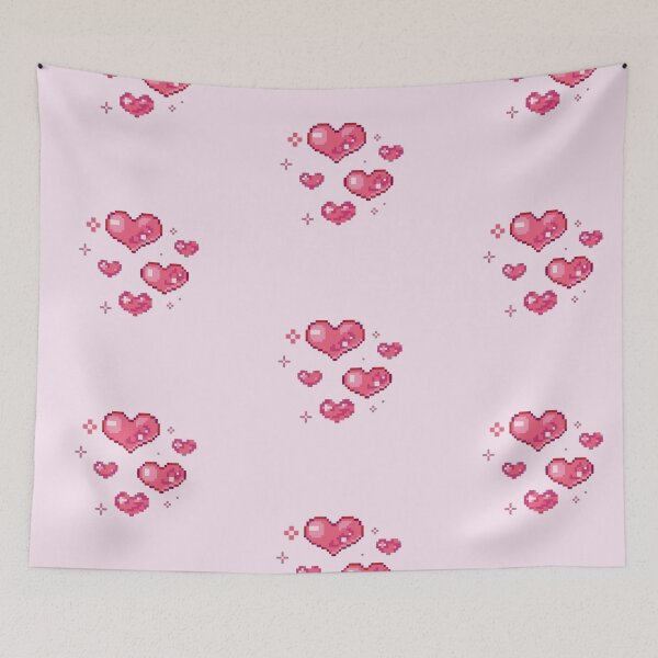 Item preview, Cute red heart pixel designed and sold by croissantback.