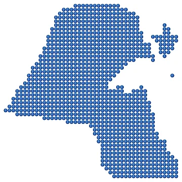 Artwork thumbnail, Blue Rhinestone Kuwait by TheIconSmith