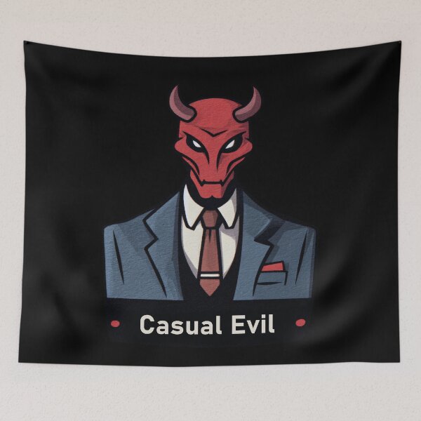 Item preview, Casual Evil — Elegant Devil in a Suit designed and sold by SleekLineSketches.