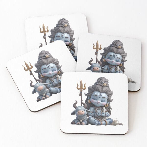 Item preview, Cute Chibi Shiva Illustration – Kawaii Hindu God of Meditation and Cosmic Energy designed and sold by GoldenChiArt.