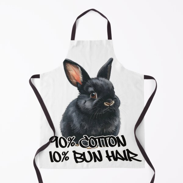 Item preview, Small black dwarf rabbit, 90% cotton, 10% bun hair designed and sold by LiskoDesign.