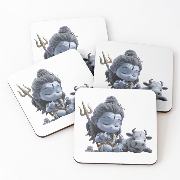 Item preview, Cute Chibi Shiva Illustration – Kawaii Hindu God of Meditation and Cosmic Energy designed and sold by GoldenChiArt.