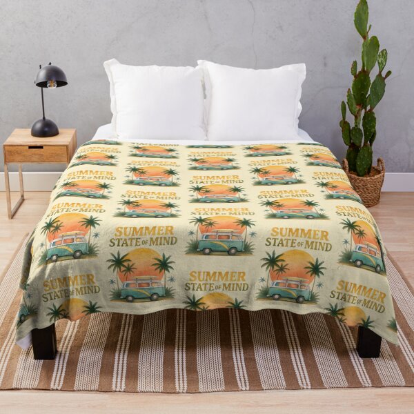 Item preview, Diseño de caravana de playa retro designed and sold by PrintandJoy.