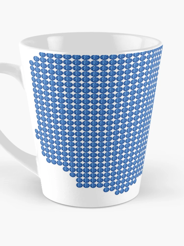 Thumbnail 3 of 4, Coffee Mug, Blue Rhinestone Libya designed and sold by TheIconSmith.
