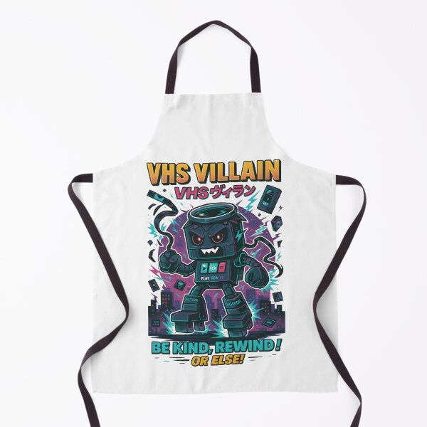 Item preview, VHS Villain – Retro Mecha Tape Monster | Vintage 80s Horror Tech Poster designed and sold by Snackwear Apparel.