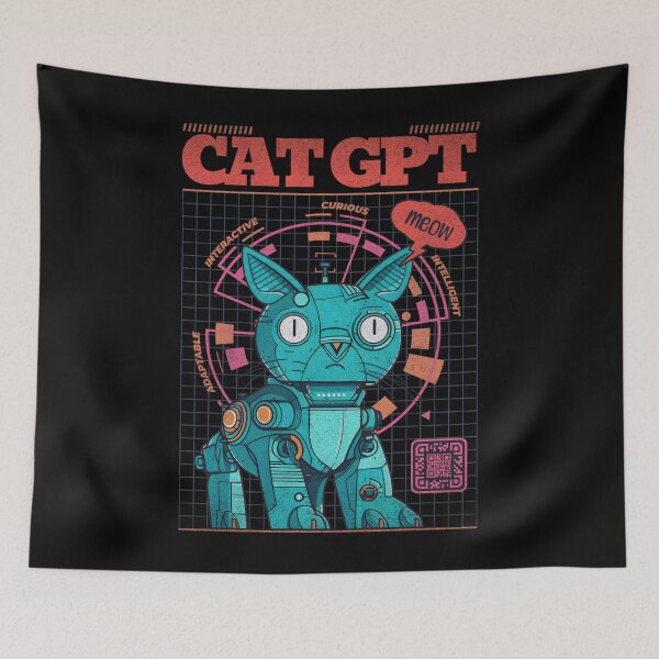 Item preview, Cat Chat Bot designed and sold by SigneWamhoff.