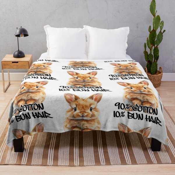 Item preview, Brown and white lionhead rabbit standing on hind legs, 90% cotton, 10% bun hair designed and sold by LiskoDesign.