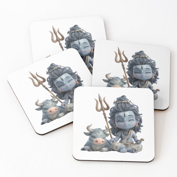 Item preview, Cute Chibi Shiva Illustration – Kawaii Hindu God of Meditation and Cosmic Energy designed and sold by GoldenChiArt.