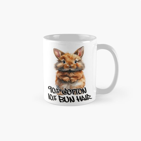 Item preview, Brown, dark brown, tabby lionhead rabbit standing on hind legs, 90% cotton, 10% bun hair designed and sold by LiskoDesign.
