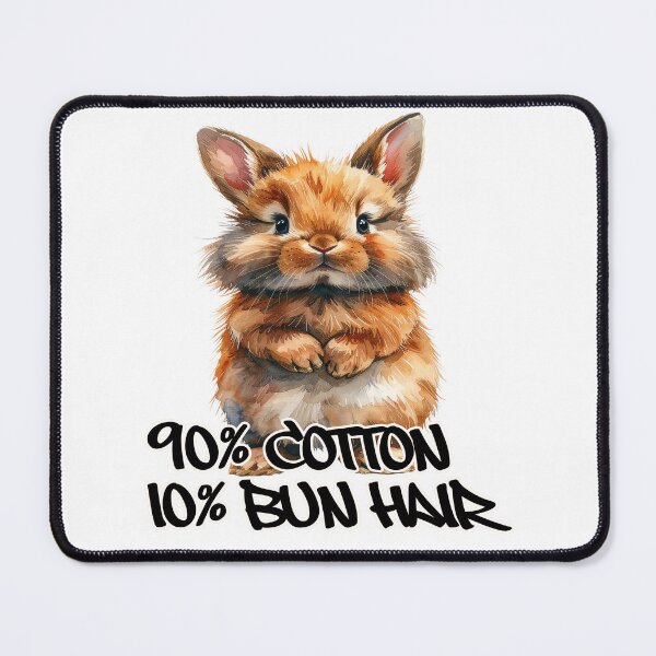 Item preview, Brown, dark brown, tabby lionhead rabbit standing on hind legs, 90% cotton, 10% bun hair designed and sold by LiskoDesign.
