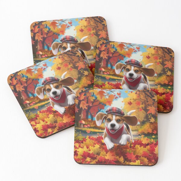 Item preview, Autumn Beagle Bliss designed and sold by NeatThingLover.