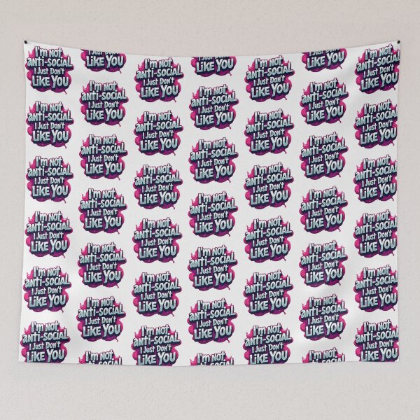 Item preview, Antisocial Funny Design designed and sold by PrintandJoy.