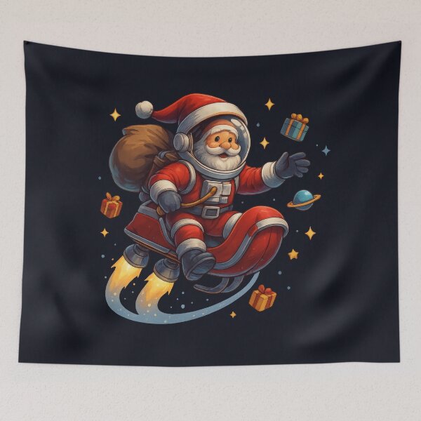 Item preview, Cosmic Christmas – Astronaut Santa in Space designed and sold by Ombrya.
