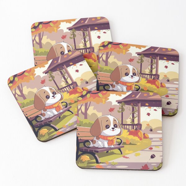 Item preview, Beagle in Autumn Leaves designed and sold by NeatThingLover.