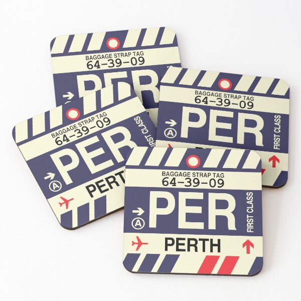 Item preview, PER Perth • Airport Code Art • Jet Age Design designed and sold by YHMDesigns.