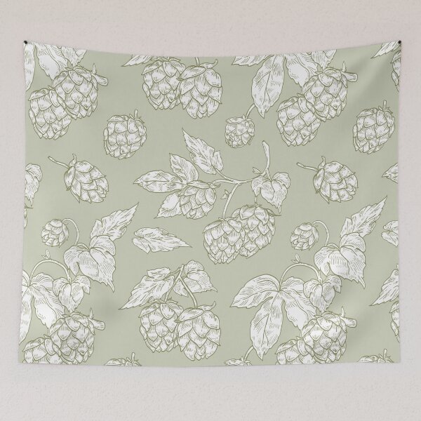 Item preview, Lush Vintage Hops Seamless Pattern for Beer Lovers designed and sold by Jannielle.