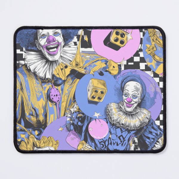 Item preview, Surreal Circus Chaos – Clowncore Collage Design designed and sold by weirdfishes123.