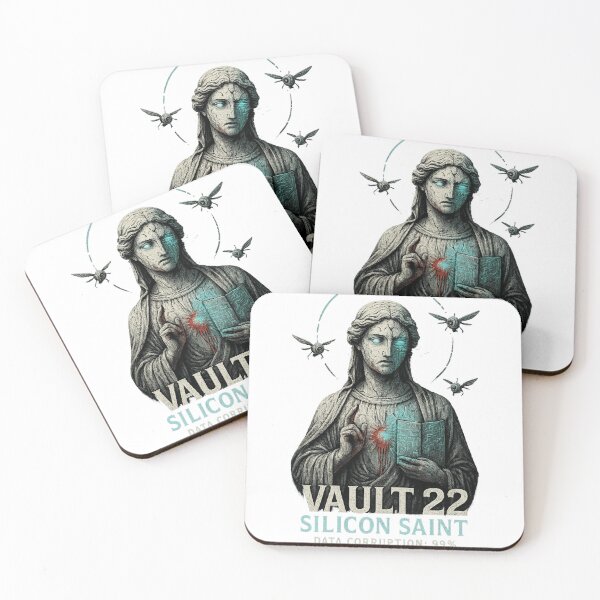 Item preview, Vault 22: Silicon Saint – Cyber Gothic AI Statue designed and sold by Vault 22.