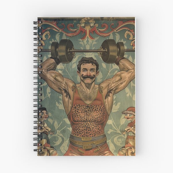 Item preview, Vintage Circus Strongman – Retro Muscle Man Poster Art designed and sold by weirdfishes123.