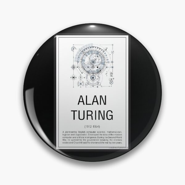 Item preview, Computing Pioneer Portrait — Turing designed and sold by SigneWamhoff.
