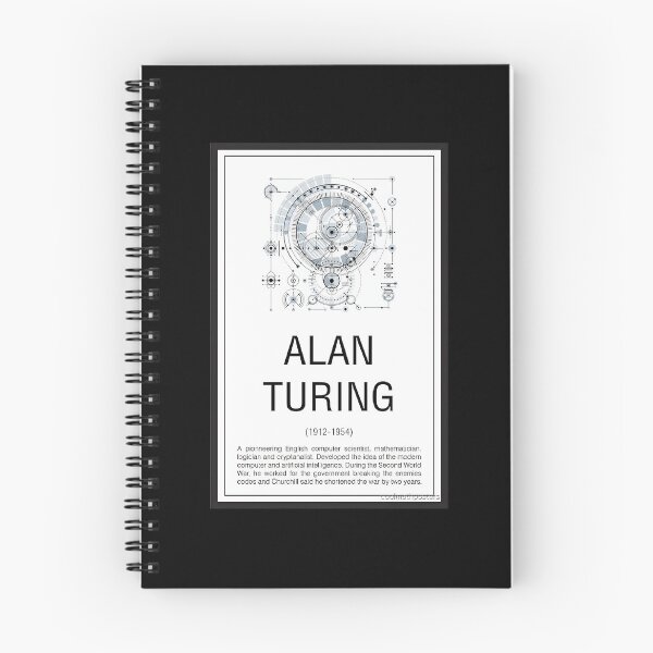 Item preview, Computing Pioneer Portrait — Turing designed and sold by SigneWamhoff.