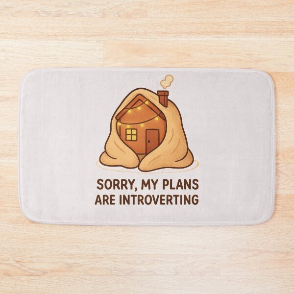 Item preview, Sorry My Plans Are Introverting T-Shirt | Cozy Homebody Tee designed and sold by KDesignCrafts.