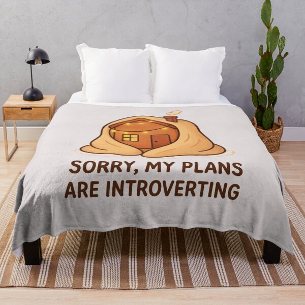 Item preview, Sorry My Plans Are Introverting T-Shirt | Cozy Homebody Tee designed and sold by KDesignCrafts.