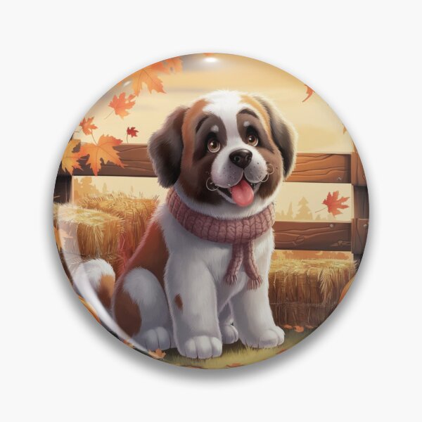 Item preview, Autumn St Bernard Bliss designed and sold by NeatThingLover.
