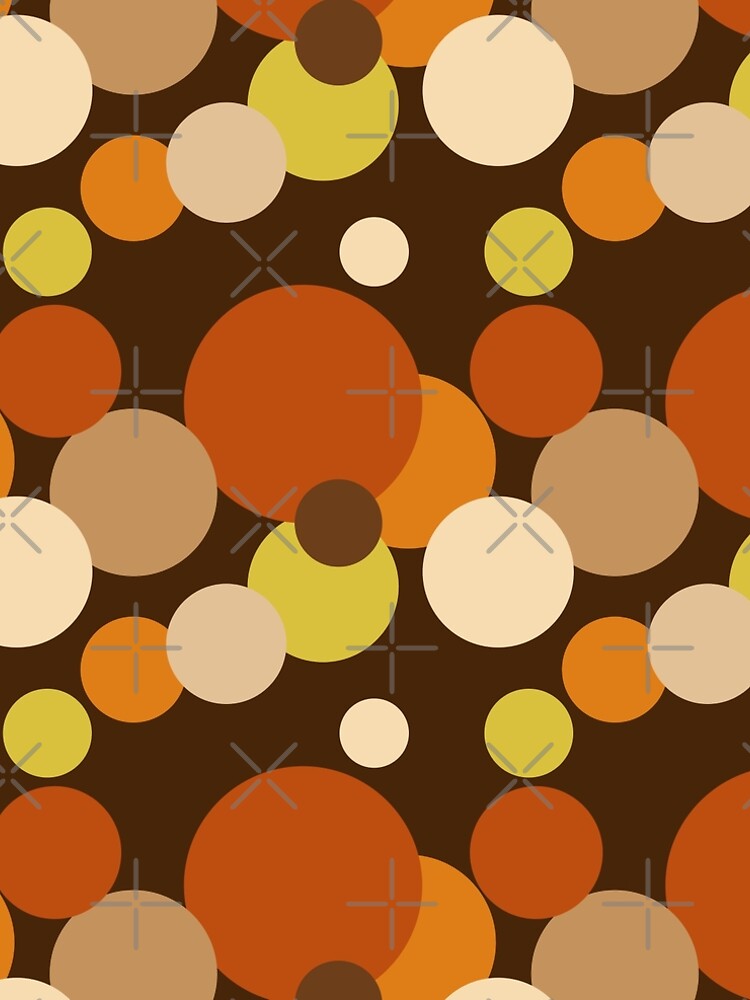 Big 70s polka dots brown by pASob-dESIGN