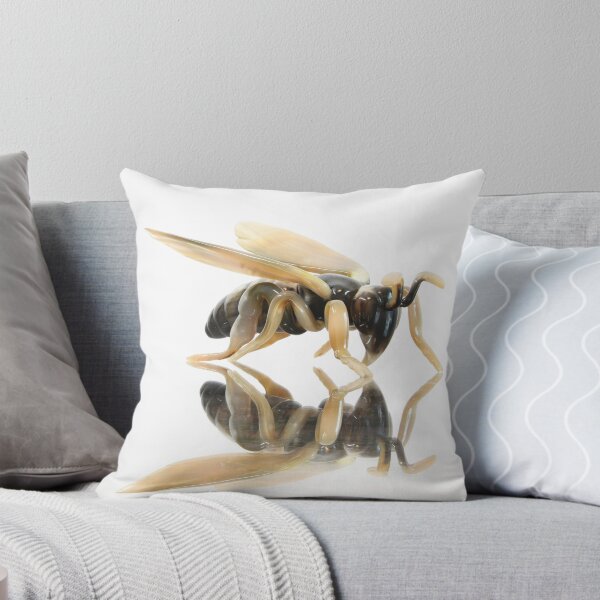 Item preview, Honeybee – reflection on a milky-white background / Swiss Artwork Photography designed and sold by Raphael Wolf.