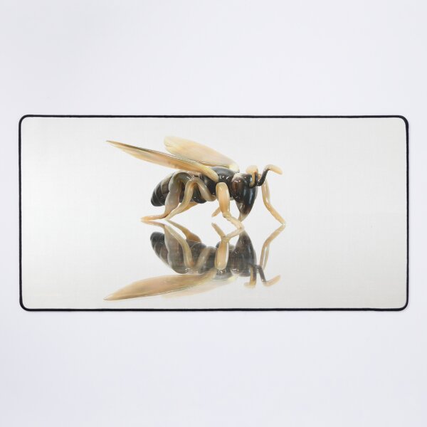 Item preview, Honeybee – reflection on a milky-white background / Swiss Artwork Photography designed and sold by Raphael Wolf.