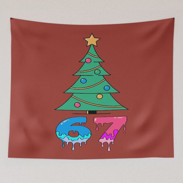 Artikelvorschau, 67 Weihnachtsbaum mit tropfendem Eis (Feiertags-Sechs-Sieben-Meme) entworfen und verkauft von Colorfulman.
