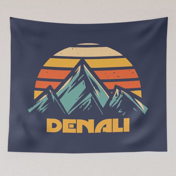 Item preview, Denali Alaska Retro Turquoise designed and sold by Esskay Designs.