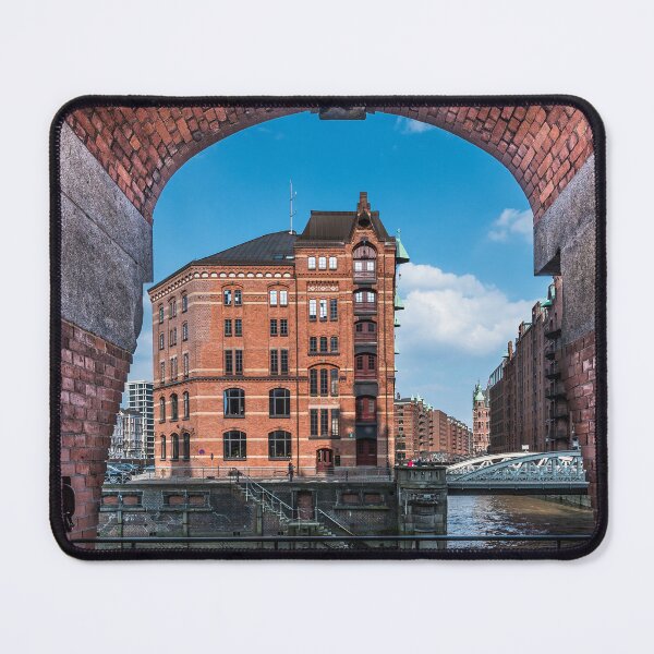 Item preview, View of Hamburg's Speicherstadt from elbvue designed and sold by elbvue.