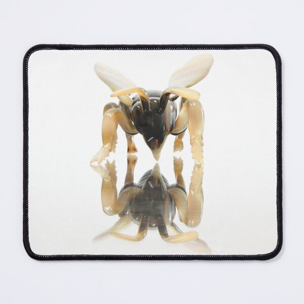 Item preview, Honeybee – reflection on a milky-white background / Swiss Artwork Photography designed and sold by Raphael Wolf.