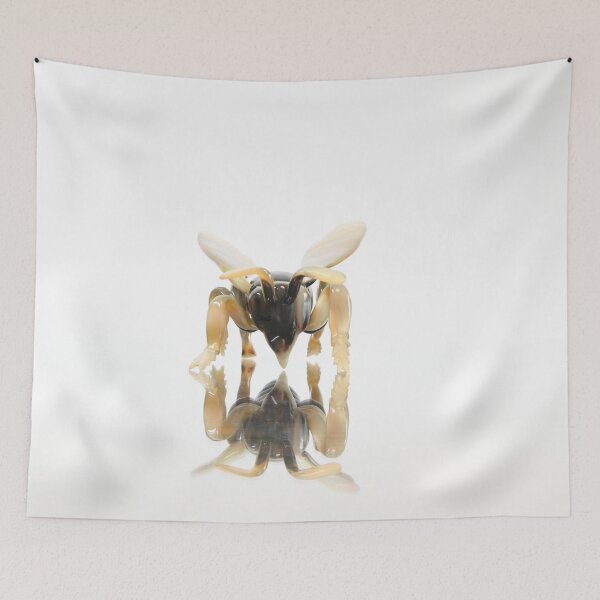 Item preview, Honeybee – reflection on a milky-white background / Swiss Artwork Photography designed and sold by Raphael Wolf.