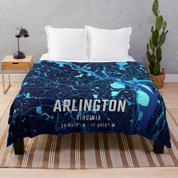 Item preview, Arlington Midnight City Map designed and sold by HomeLivingCo.
