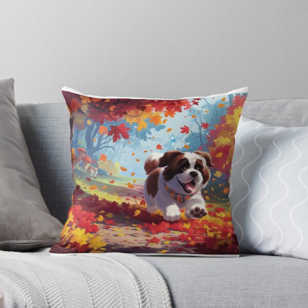 Item preview, Fall Vibes St Bernard designed and sold by NeatThingLover.