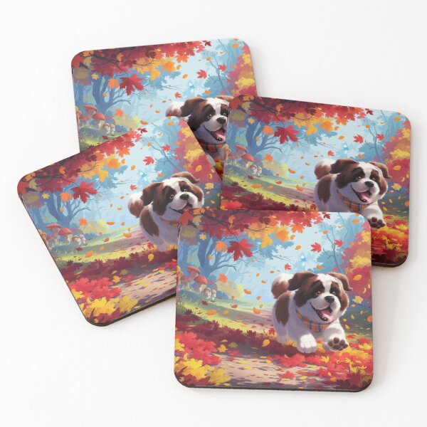 Item preview, Fall Vibes St Bernard designed and sold by NeatThingLover.