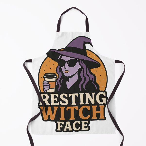Item preview, Resting Witch Face Halloween Cute Spooky Fall Coffee Girl designed and sold by Limitedlime.