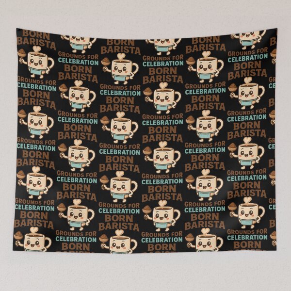 Item preview, Born Barista Grounds for Celebration Cute Coffee Pun Design designed and sold by TeeTimeTreasure.