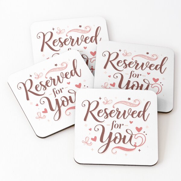 Item preview, Reserved for You - Romantic Script designed and sold by ConfuseLab Shop.