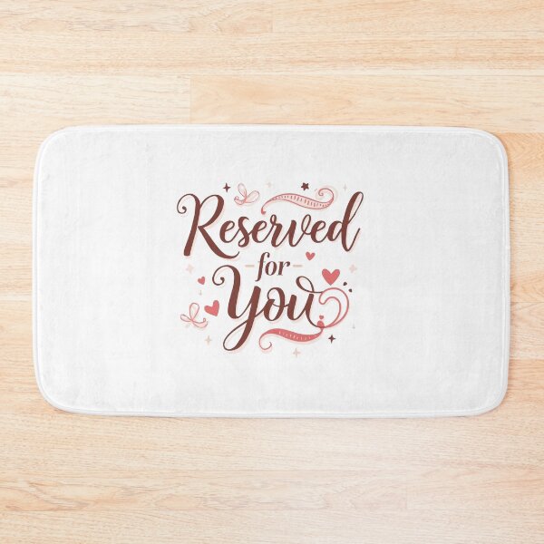 Item preview, Reserved for You - Romantic Script designed and sold by ConfuseLab Shop.