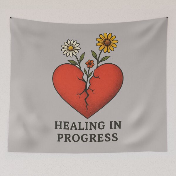 Item preview, Healing Heart T-Shirt | Self Love, Growth & Emotional Strength Tee designed and sold by KDesignCrafts.