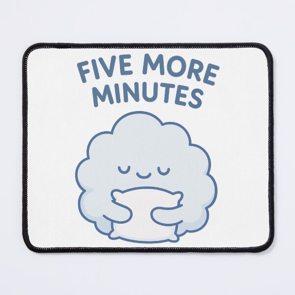 Item preview, Five More Minutes Cloud | Sleepy Cute Kawaii Illustration designed and sold by Kindly Dead.