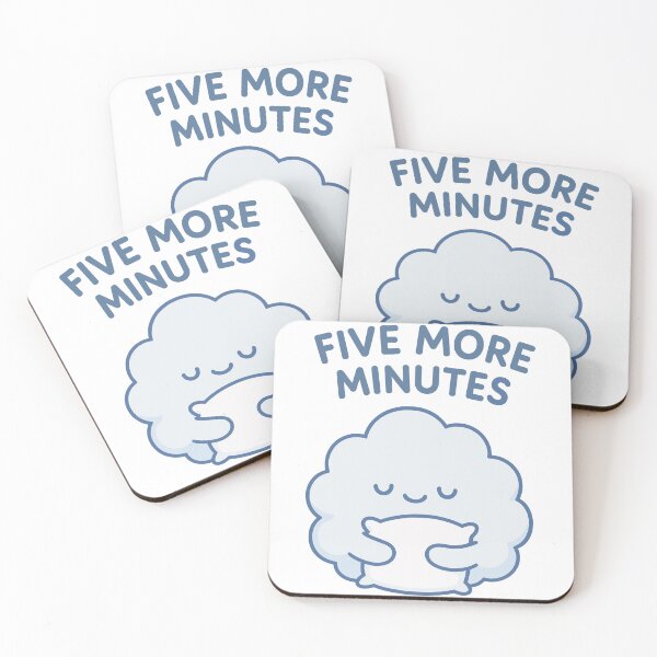 Item preview, Five More Minutes Cloud | Sleepy Cute Kawaii Illustration designed and sold by Kindly Dead.