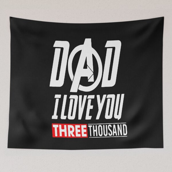 Item preview, Dad-I-Love You-Tres mil y 3000 - playera unisex para el día del pad copy designed and sold by AnneliLind.